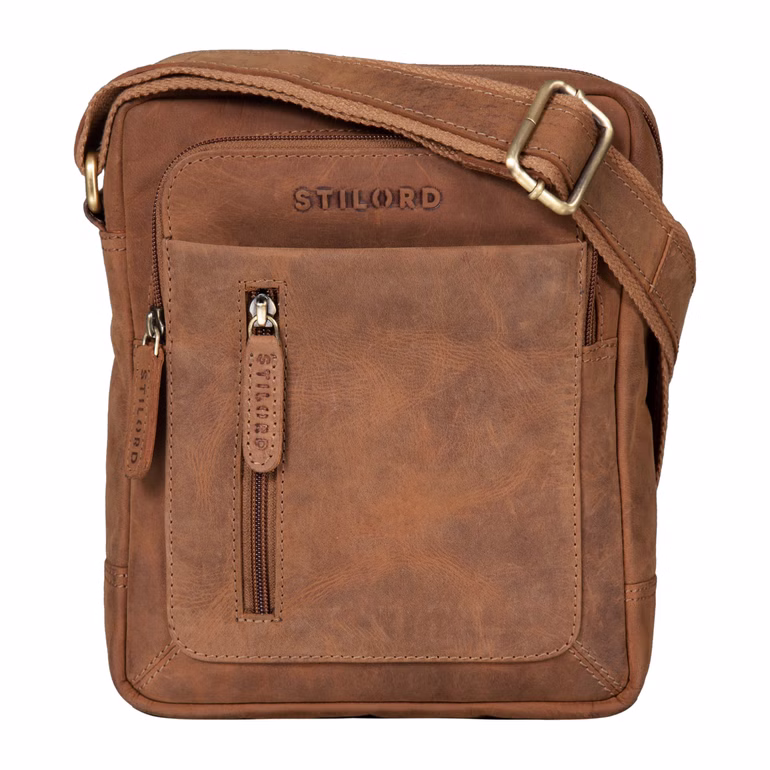 "Jamie" Sacoche Cuir Homme Bandoulière