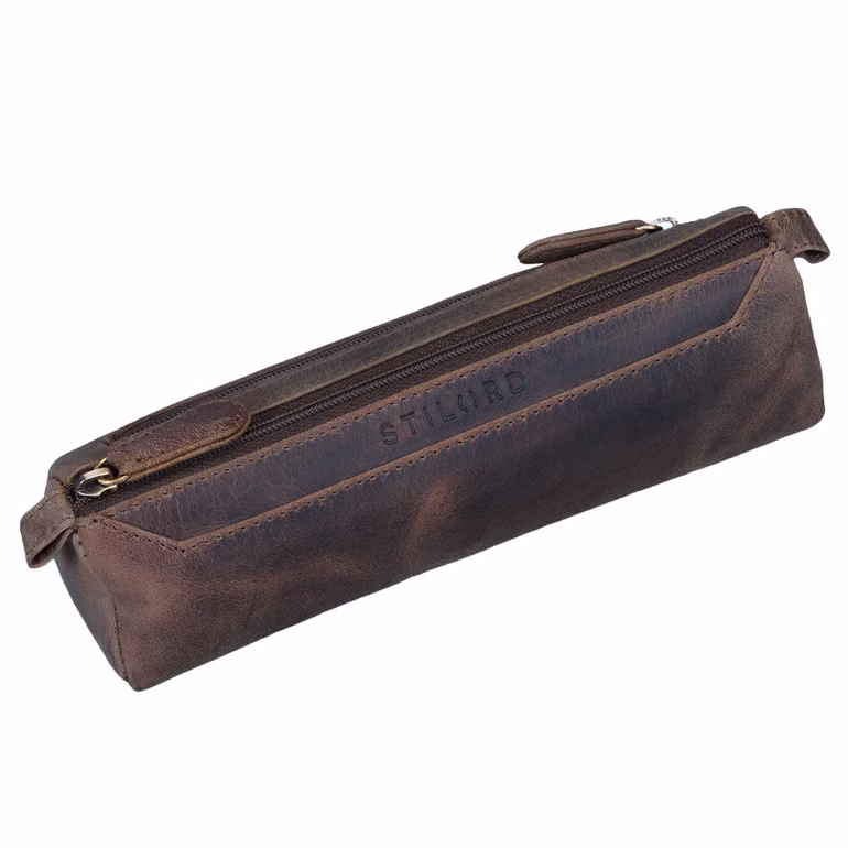 "Jim" Trousse Vintage en Cuir